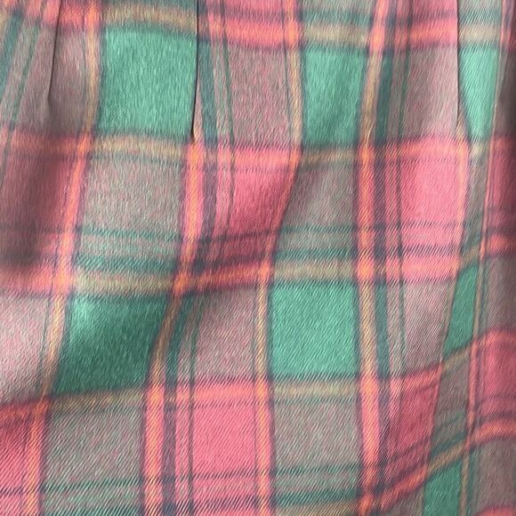 New Vtg True Wrap Worsted Wool Tally Ho Tartan Plaid Midi Pencil Skirt 8 - Picture 10 of 10